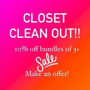 CLOSET CLEAN-OUT! Make an offer!!